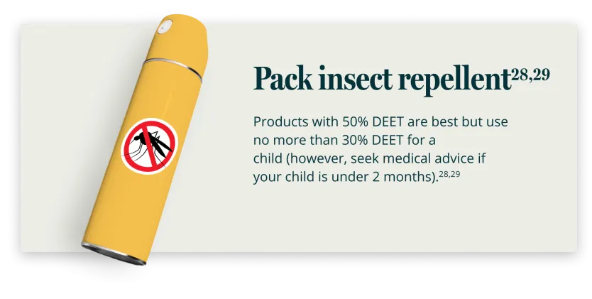 Pack insect repellent